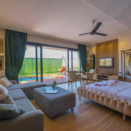 فيلة 2 Kisilik Ozel Havuzlu Luks Balayi Villasi, Mugla - Awz217 فتحية